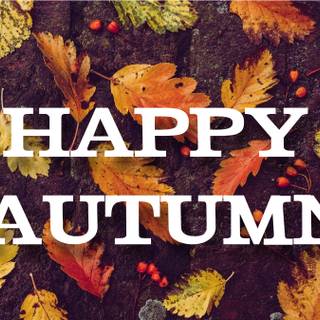 Happy autumn season wallpaper