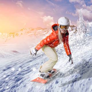 Snowboard 4k wallpaper