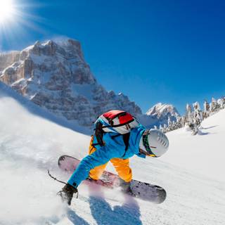 Snowboard 4k wallpaper