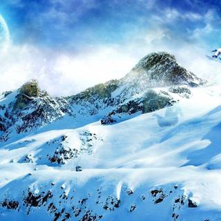 Winter snowboarding wallpaper