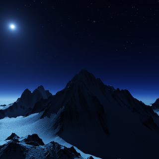 Night mountains 4k wallpaper