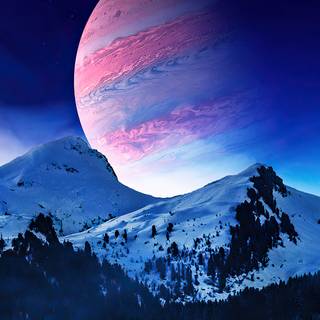 Night mountains 4k wallpaper