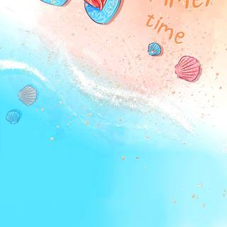 Glitter summer wallpaper