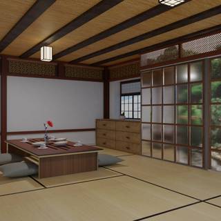 Japan room wallpaper