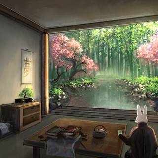 Japan room wallpaper