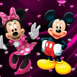 Mickey and Minnie Mouse computer 1920x1200 wallpaper