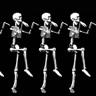 Skeleton desktop black wallpaper