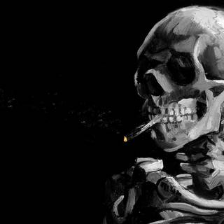 Skeleton desktop black wallpaper