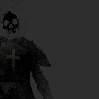 Skeleton desktop black wallpaper