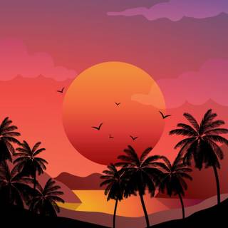 Palm 4k iPhone wallpaper