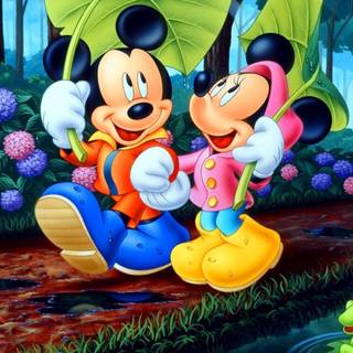Mickey and Minnie Mouse computer 1920x1200 wallpaper