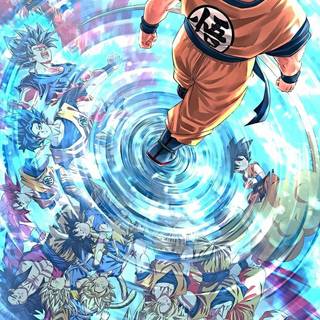 DBZ vintage art wallpaper