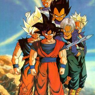 DBZ vintage art wallpaper