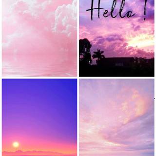Sunset collage wallpaper