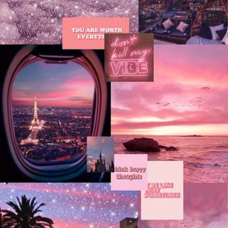 Sunset collage wallpaper