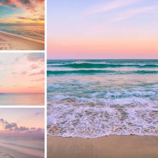 Sunset collage wallpaper