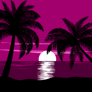 Sunset glow wallpaper