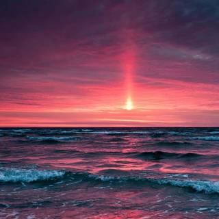 Sunset glow wallpaper