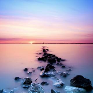 Sunset glow wallpaper