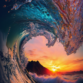 Sunset glow wallpaper