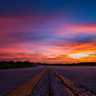 Sunset glow wallpaper