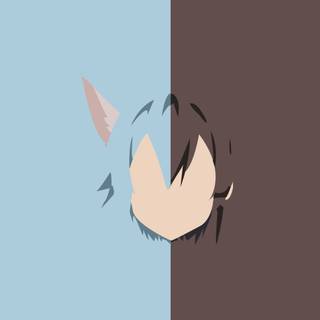 Minimal anime 4k wallpaper