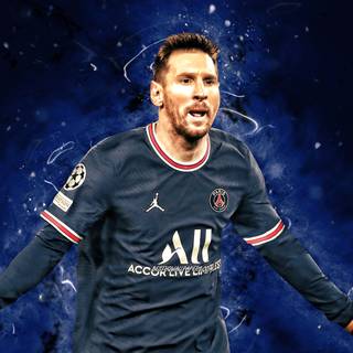 Messi 4k PSG wallpaper