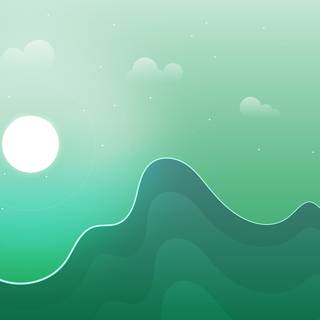 Green minimalist 4k wallpaper