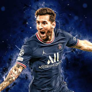 Messi 4k PSG wallpaper