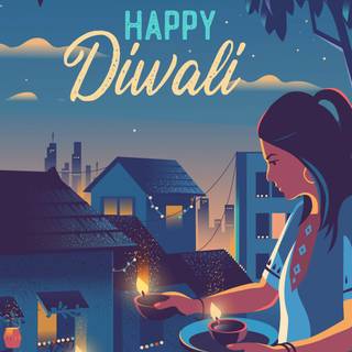 Happy Diwali mobile wallpaper