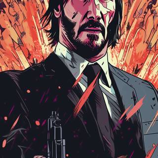 John Wick art wallpaper
