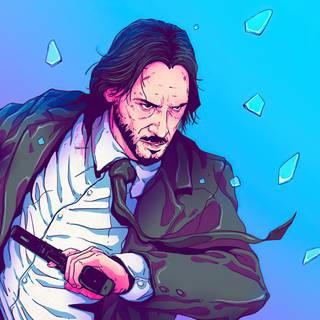 John Wick art wallpaper