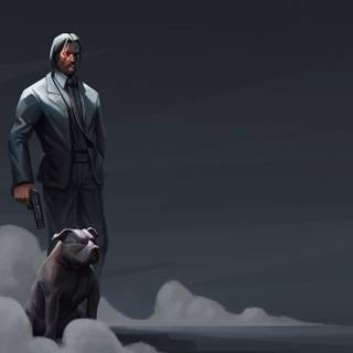John Wick art wallpaper