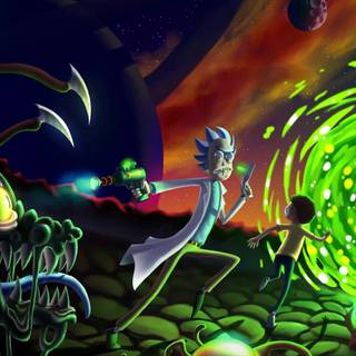 Rick and Morty 4k PC wallpaper