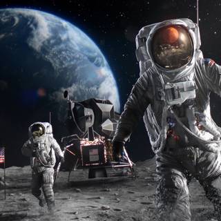 Astronauts 4k wallpaper