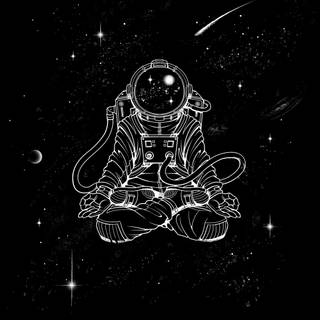 Dark space desktop wallpaper