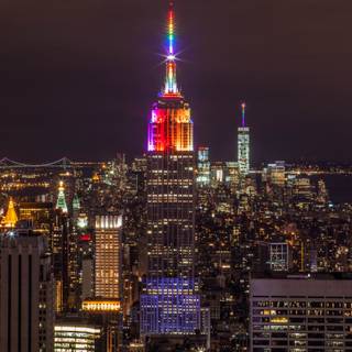 New York night 4k wallpaper