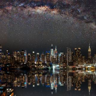 New York night 4k wallpaper