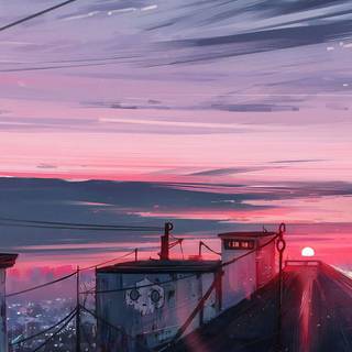 Anime aesthetic 4k phone wallpaper