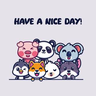 Cute cartoon animals wallpaper