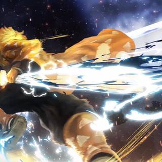 Zenitsu Thunder Breathing wallpaper