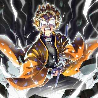 Zenitsu Thunder Breathing wallpaper