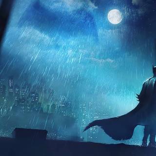 Batman rain wallpaper