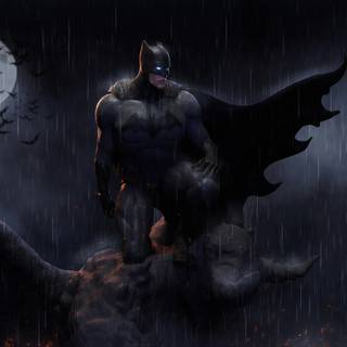 Batman rain wallpaper