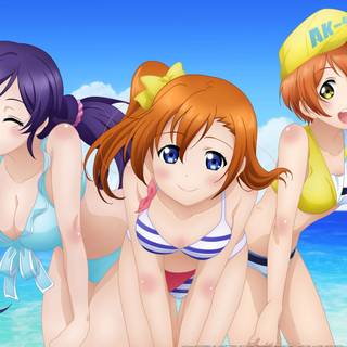 Anime girl swimsuit wallpaper
