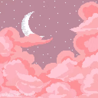 Pink pixel art wallpaper
