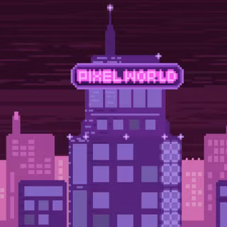 Pink pixel art wallpaper