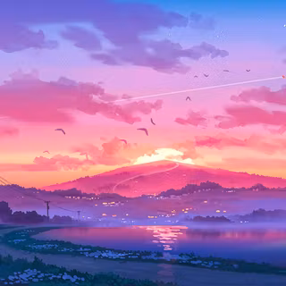 Pink pixel art wallpaper