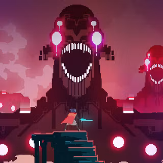 Pink pixel art wallpaper