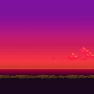 Pink pixel art wallpaper
